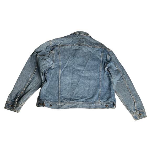Vintage Lee Denim Trucker Jean Jacket Embroidered Betty Crocker Trix Bunny Sz XL - Picture 7 of 13